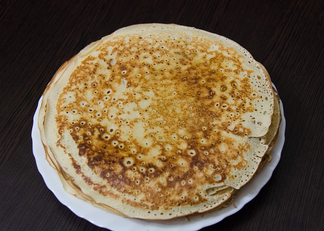 Crêpes salées aux crevettes et champignons